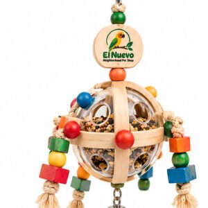 El Nuevo Hanging Bird Foraging Ball with Beads and Bell
