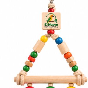 El Nuevo Triangle Bird Swing with Colorful Beads